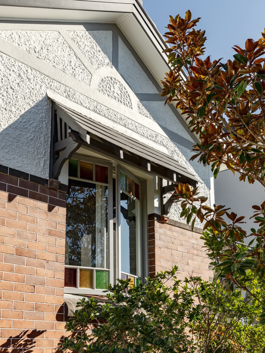Heritage brickwork and window trim